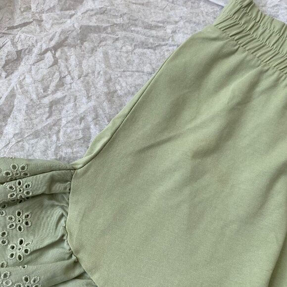 Vero Moda Nordstrom Womens Sage Green Shorts Lace Trim SZ XS NWT - Picture 5 of 11